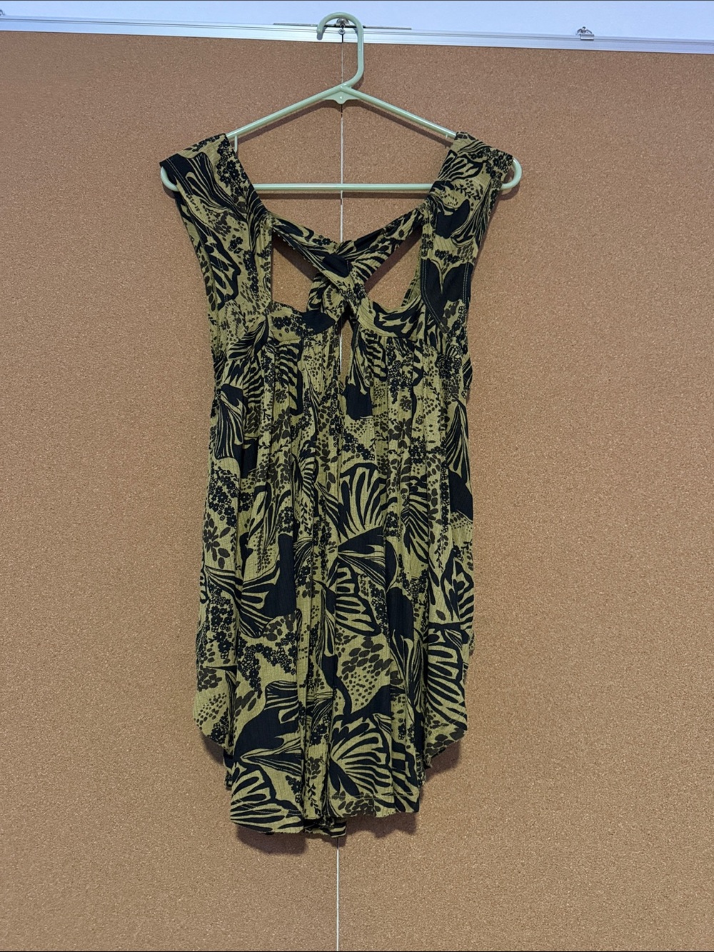 Free People Floral Knot-Back Tank